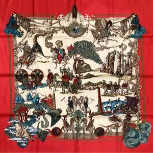 Hermes’ silk scarf